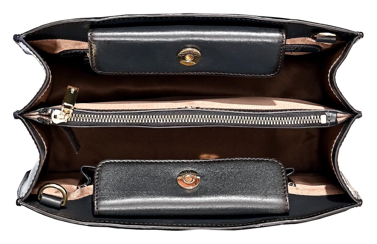 eske Noah Genuine Leather Printed handbag