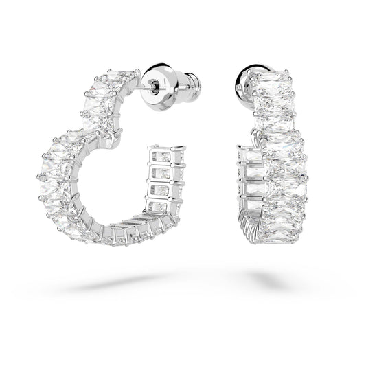 Pendientes aro Swarovski Matrix 5653170 corazón, Crystal