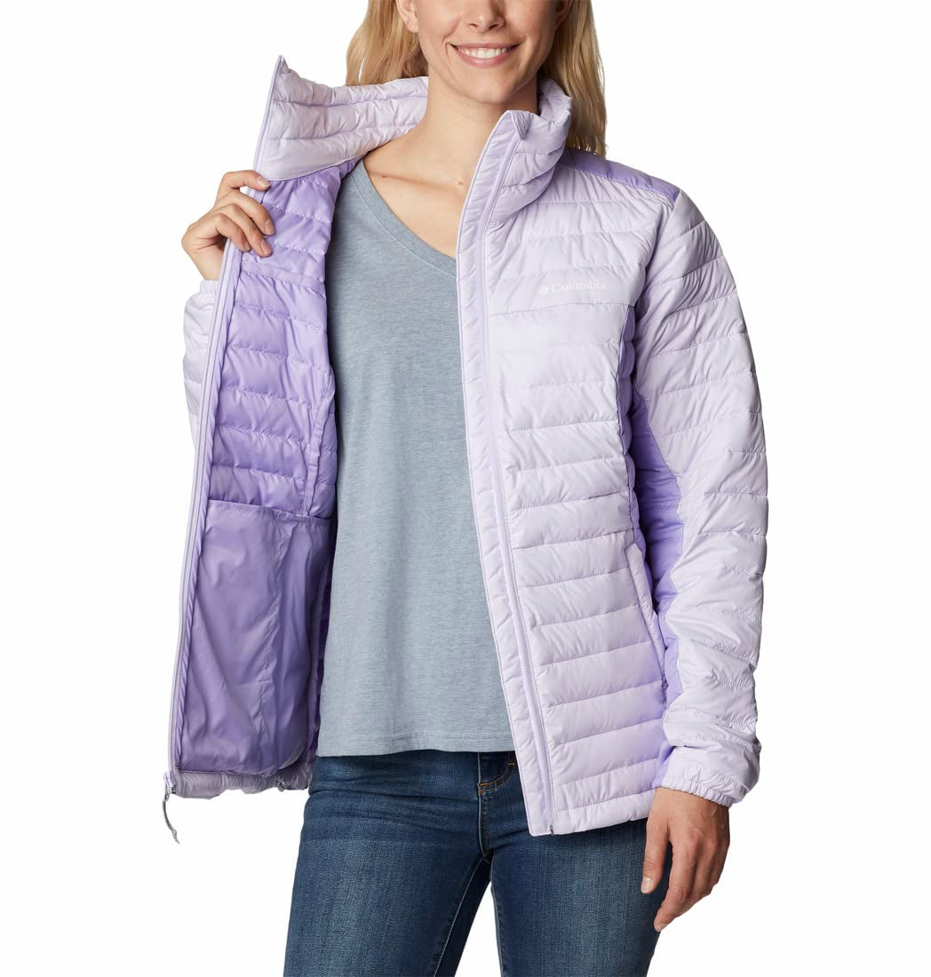 Columbia Womens Silver Falls Full Zip Jacket, Purple Tint, Frosted Purple, M