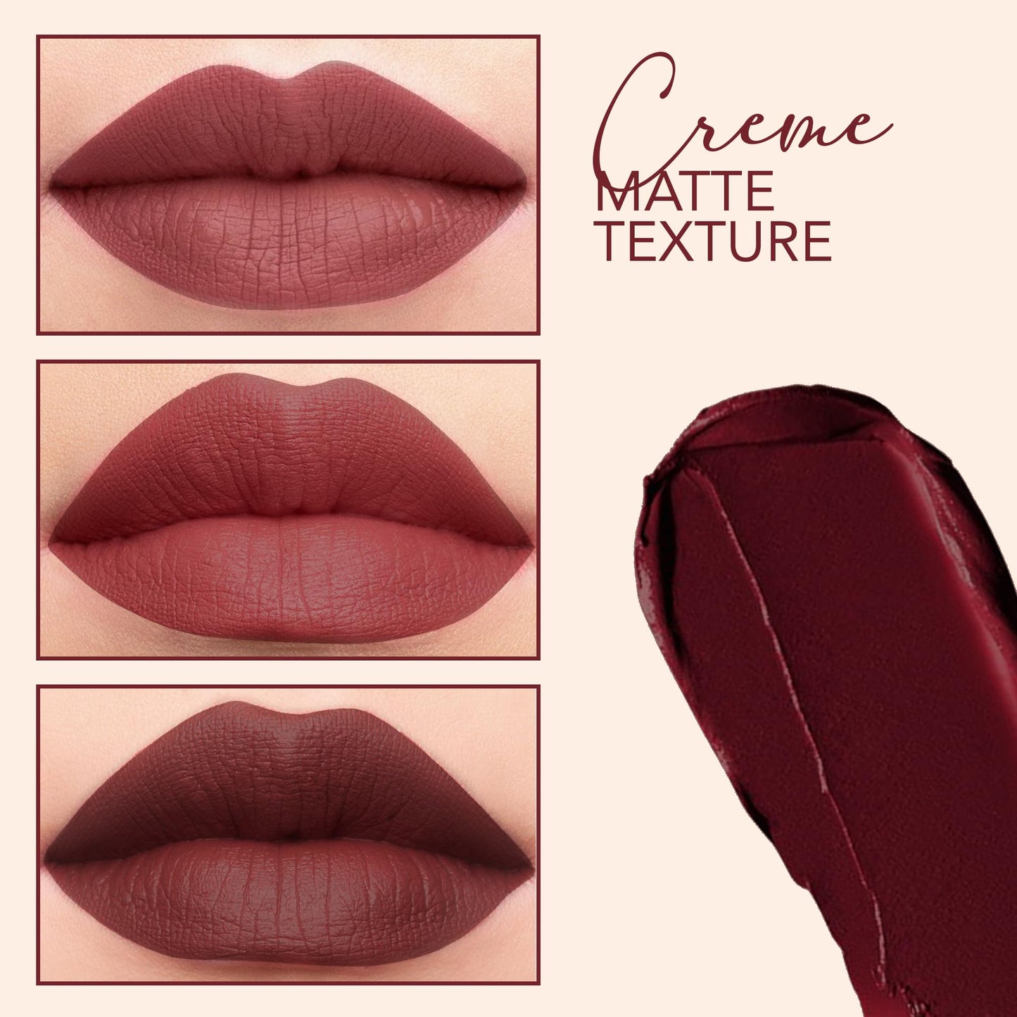 Carlton London Creamy Matte Stardust Bullet Long Stay Lipstick |Enriched with Vitamin E, Castor oil | Intense Colour, Moisturised Lips, Smooth & Light |Upto 8 hrs- 4Gm. (chai latte)