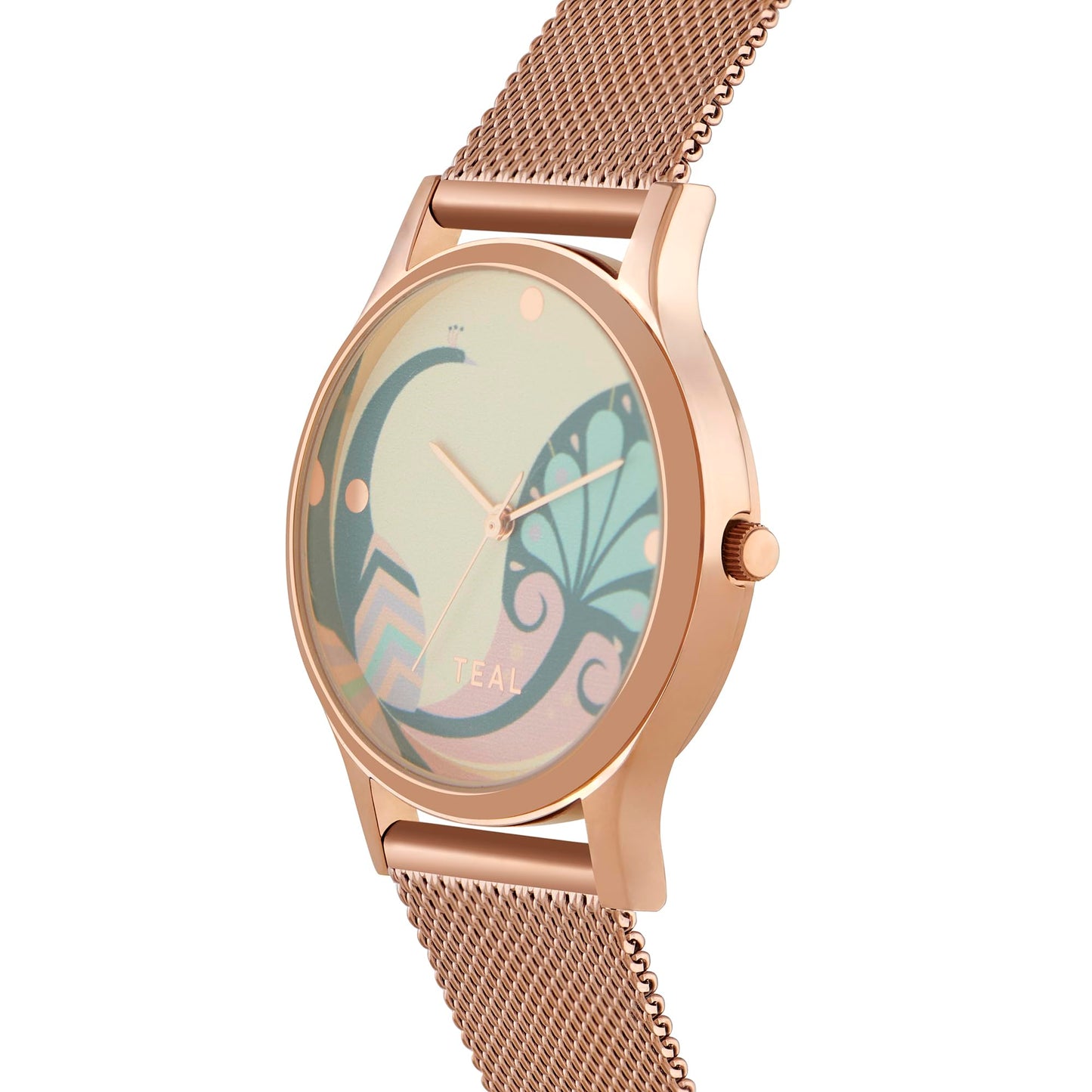 TEAL BY CHUMBAK Round Dial Analog Hand Watch for Women, Gifts for Women/Girls/Ladies, Stylish Fashion Watch for Casual/Work