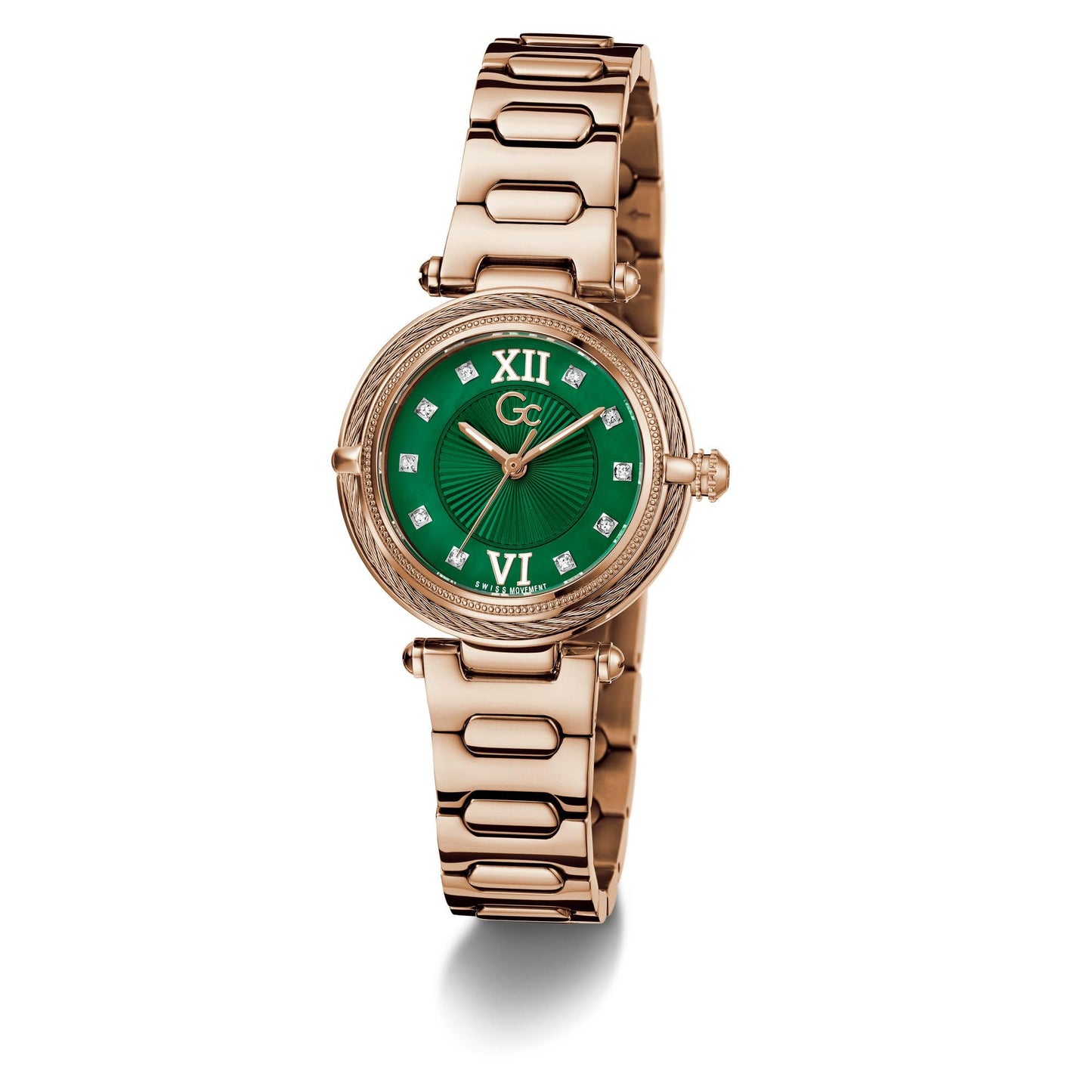 GUESS Collection Vogue Cable Green Round Dial Analog Women's Watch - Z57003L9