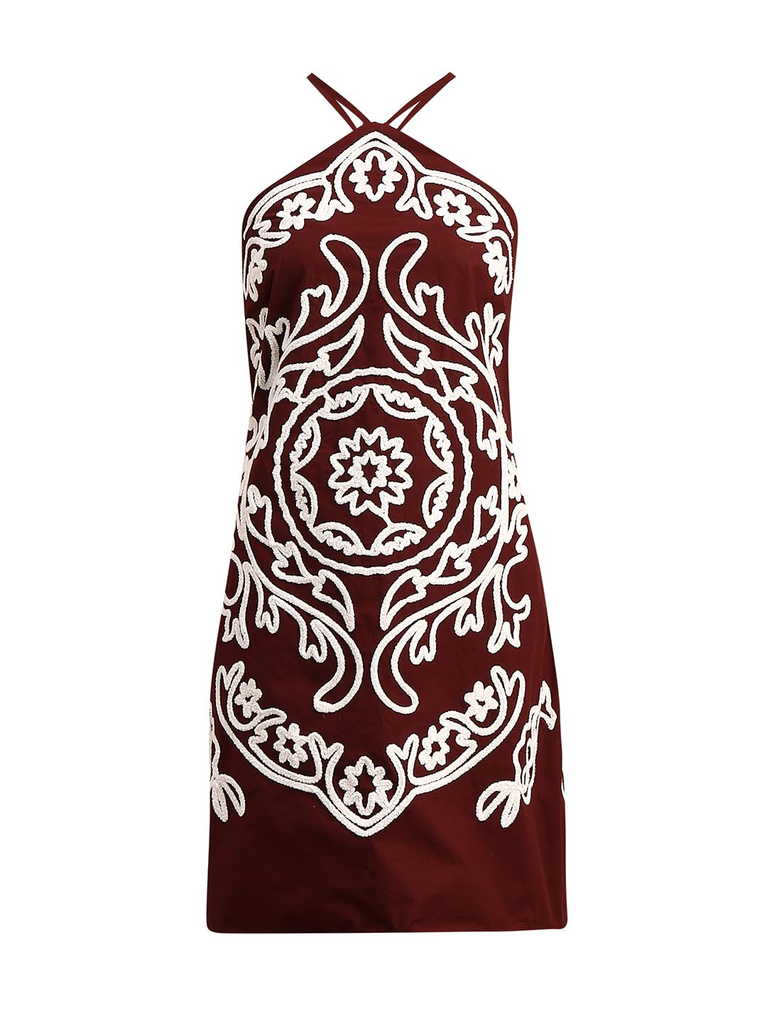 VERO MODA Women's A-Line Brown Dress