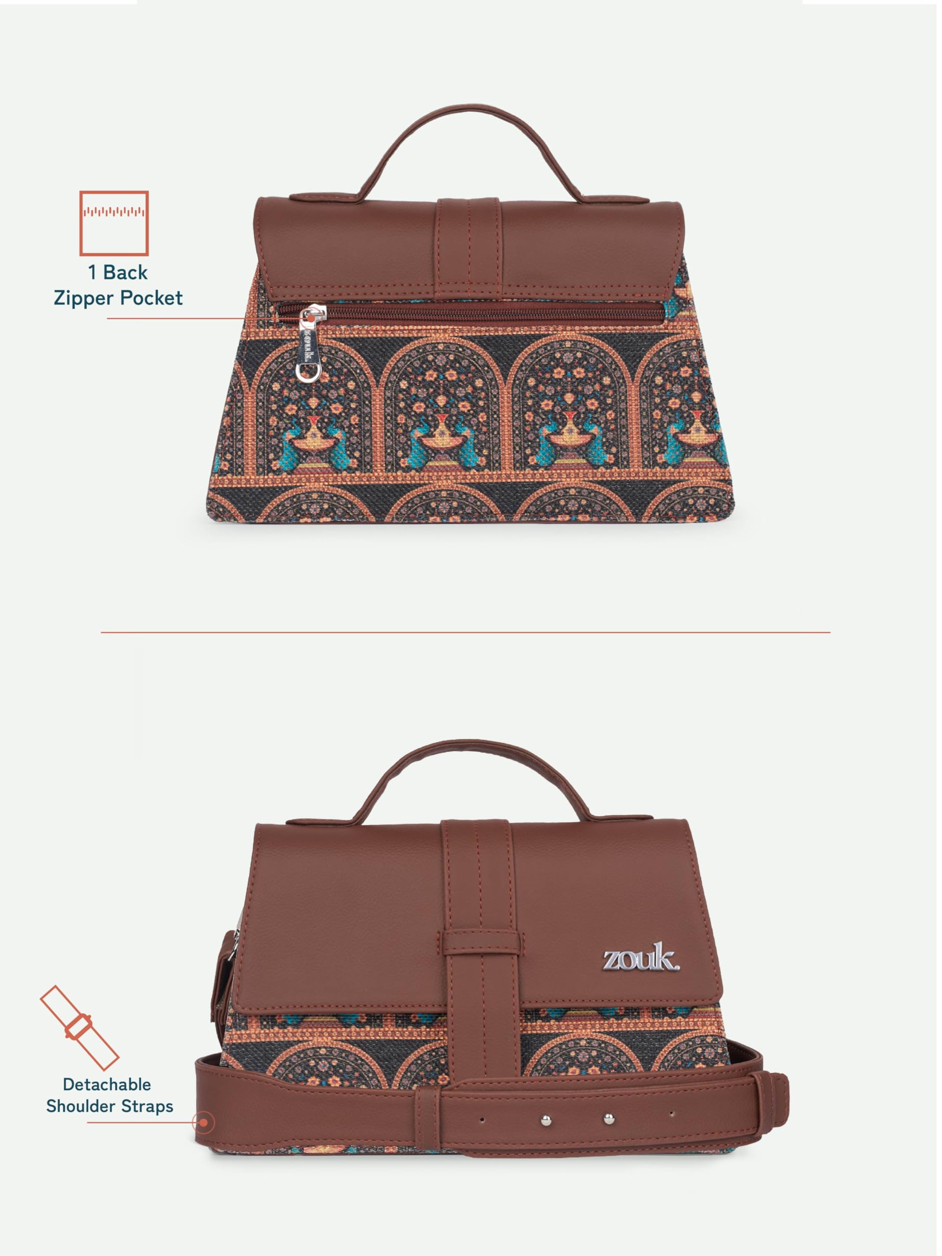 ZOUK Kriti Sanon Collection - Royal Indian Peacock Motif Iconic