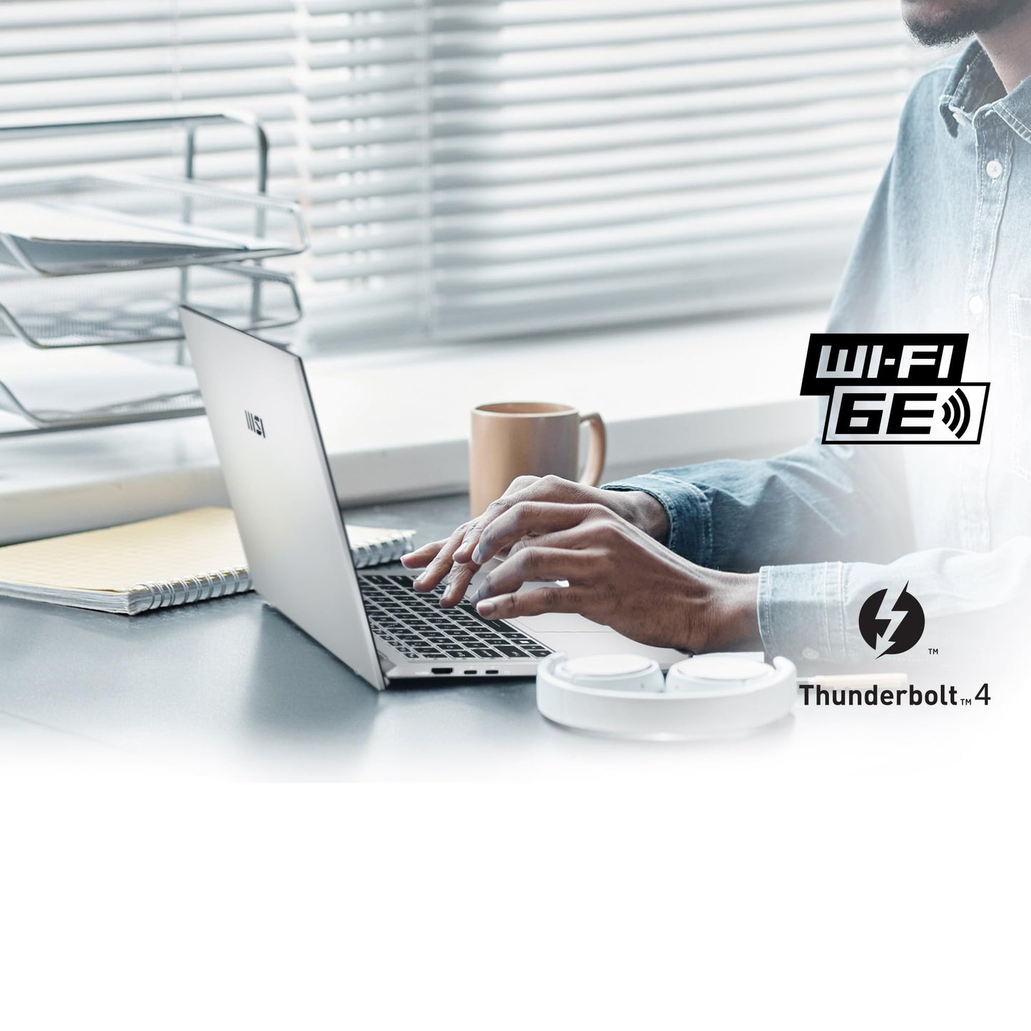 MSI Prestige 14 Evo, Intel 12th Gen. i5-1240P, 36CM FHD+ 60Hz Laptop (16GB/512GB NVMe SSD/Windows 11 Home/Intel Iris Xe Graphics/Urban Silver/1.29Kg), B12M-472IN