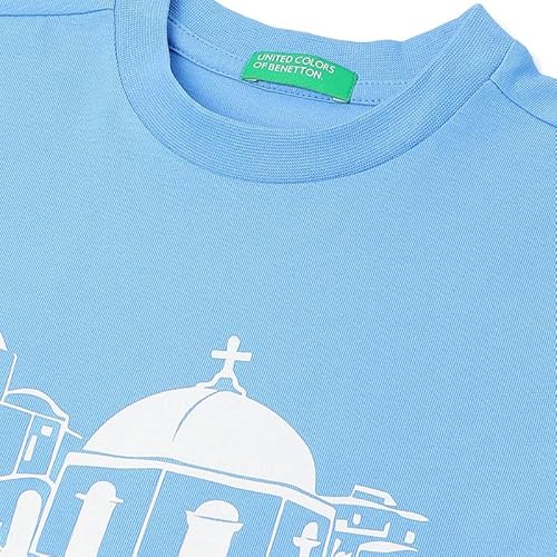United Colors of Benetton Regular Fit Round Neck Graphic Print T-Shirt