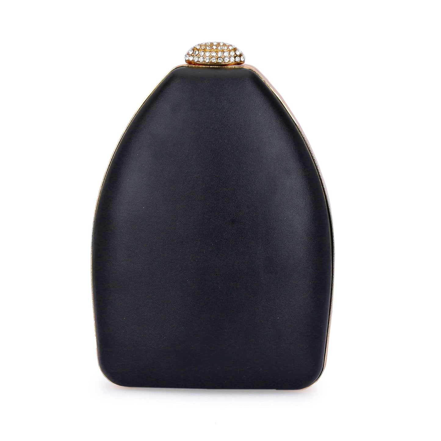 TOOBA Handicraft Beautiful Flower Box Clutch Bag Purse for Bridal, Casual, Wedding Bag for Women & Girls (Black)