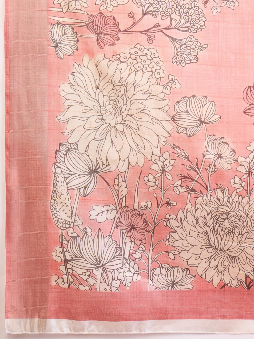 AKHILAM Women's Satin Silk Ethnic Motif Printed Saree With Unstitched Blouse Piece (ZARIKA201_HS_Parent)