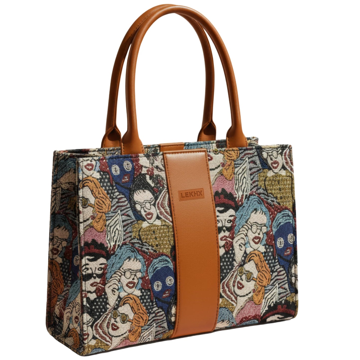 LX LEKHX Women's Tote Bags - Stylish Handbags for Office, College & Party Use | Spacious & Trendy Shoulder Bag for Work, Casual & Evening | Durable, Lightweight & Fashionable Tote for Women (Multi-1)