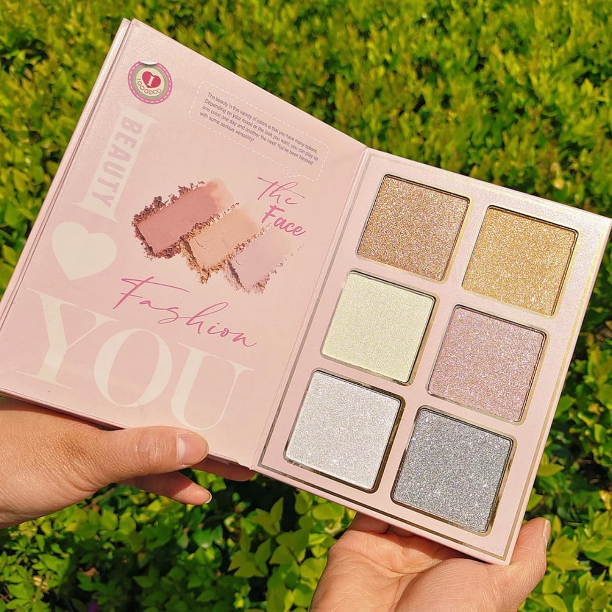 Winble 5-in-1 Foldable Makeup Palette | All-in-One Face, Eyes & Lips | Contour, Blush, Highlighter, Eyeshadow | Long-Lasting & Travel-Friendly | Multipurpose Makeup Book for All Skin Tones & Looks