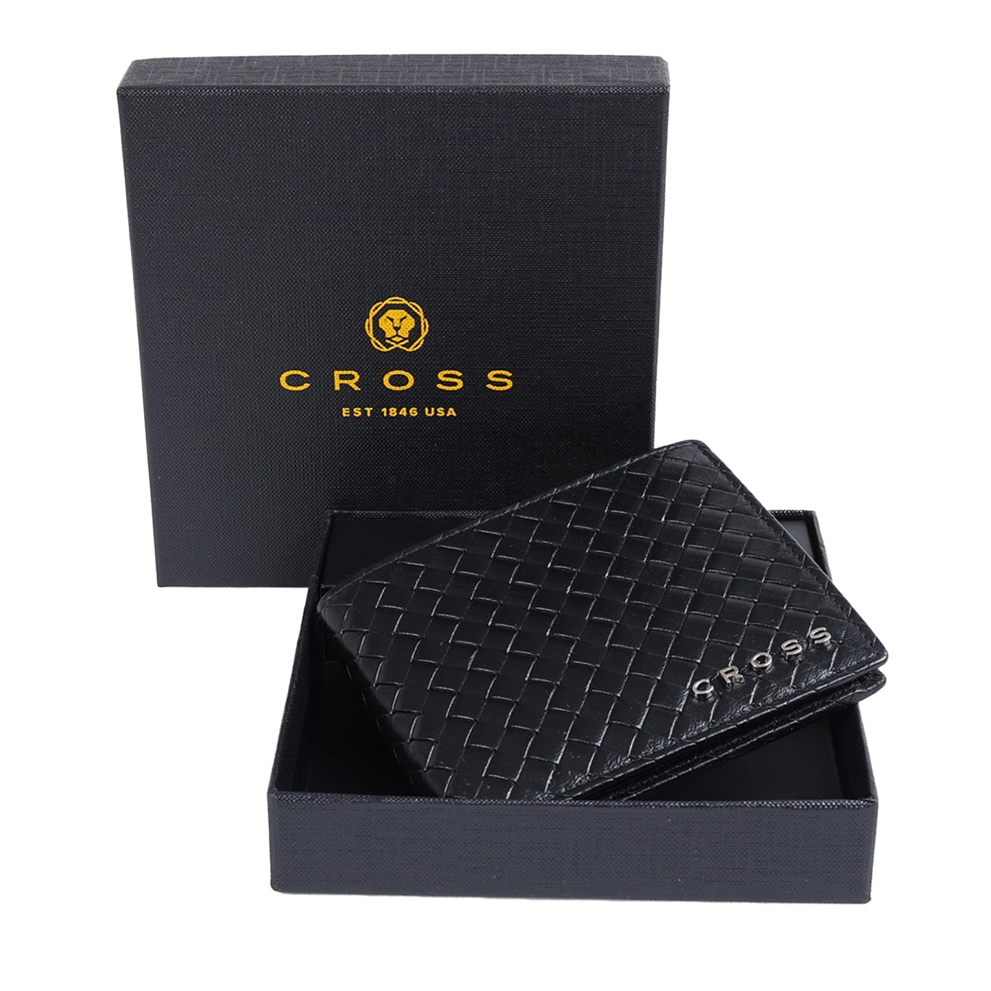 Cross Black Joelsy-Bi-Fold Leather Coin Wallet for Men | 1 Coin Pockert |4 Card Slots |2 Slip in Pocket & 2 Full Length Currency Compartments