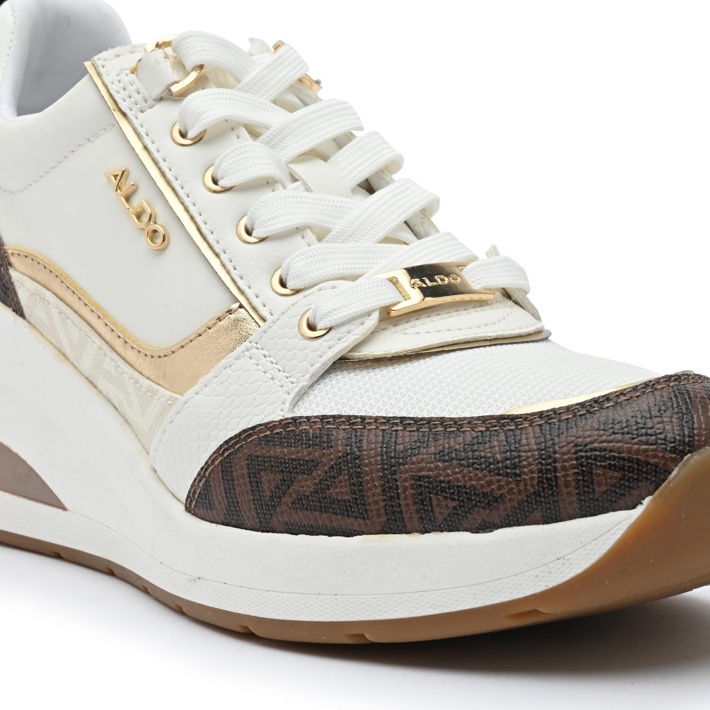 Aldo CAROTERIEL-IN201 Ladies Dark Brown Wedge Sneakers