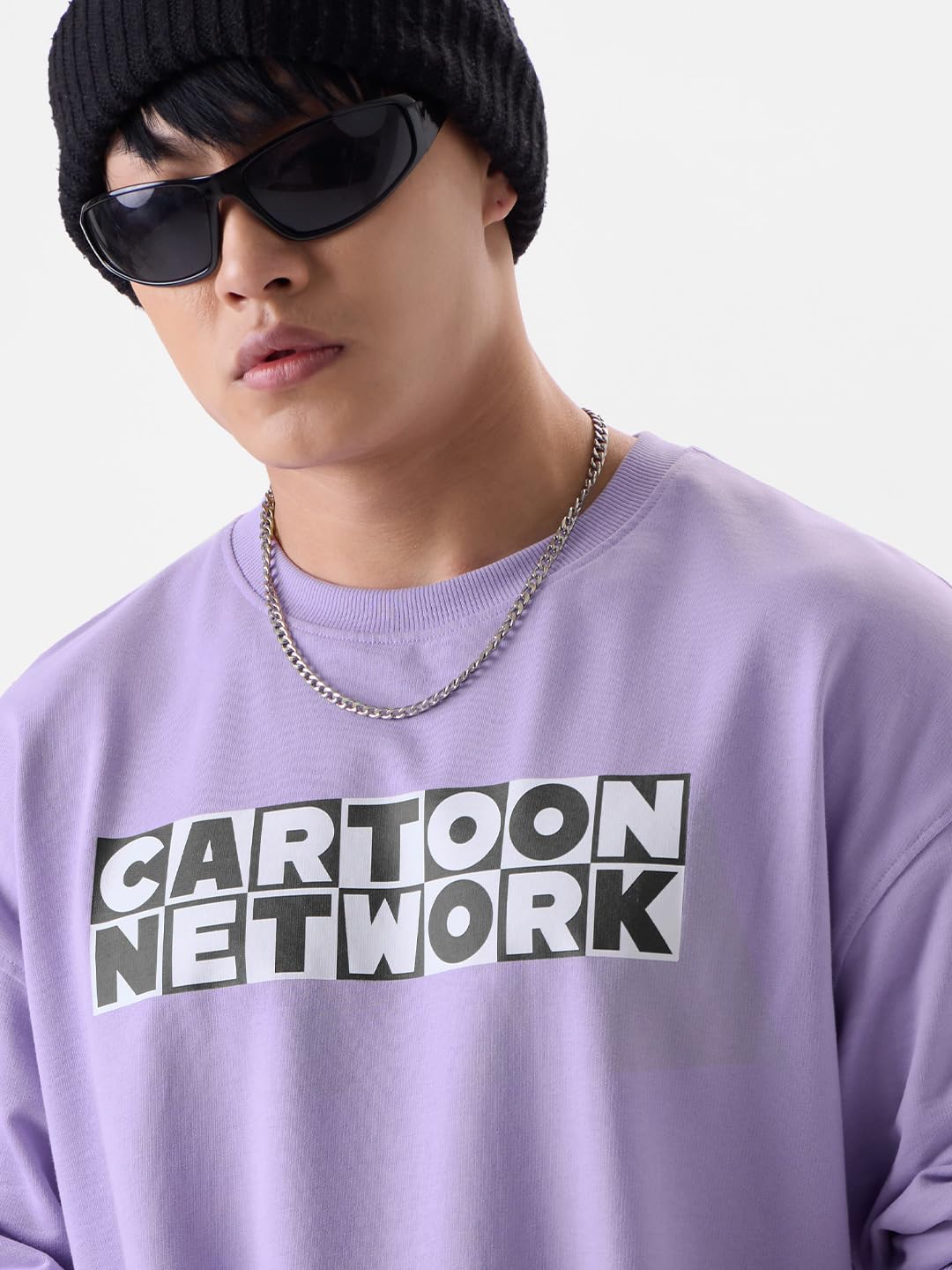The Souled Store Cartoon Network: Johnny Bravo Men Oversized Full Sleeve T-Shirt