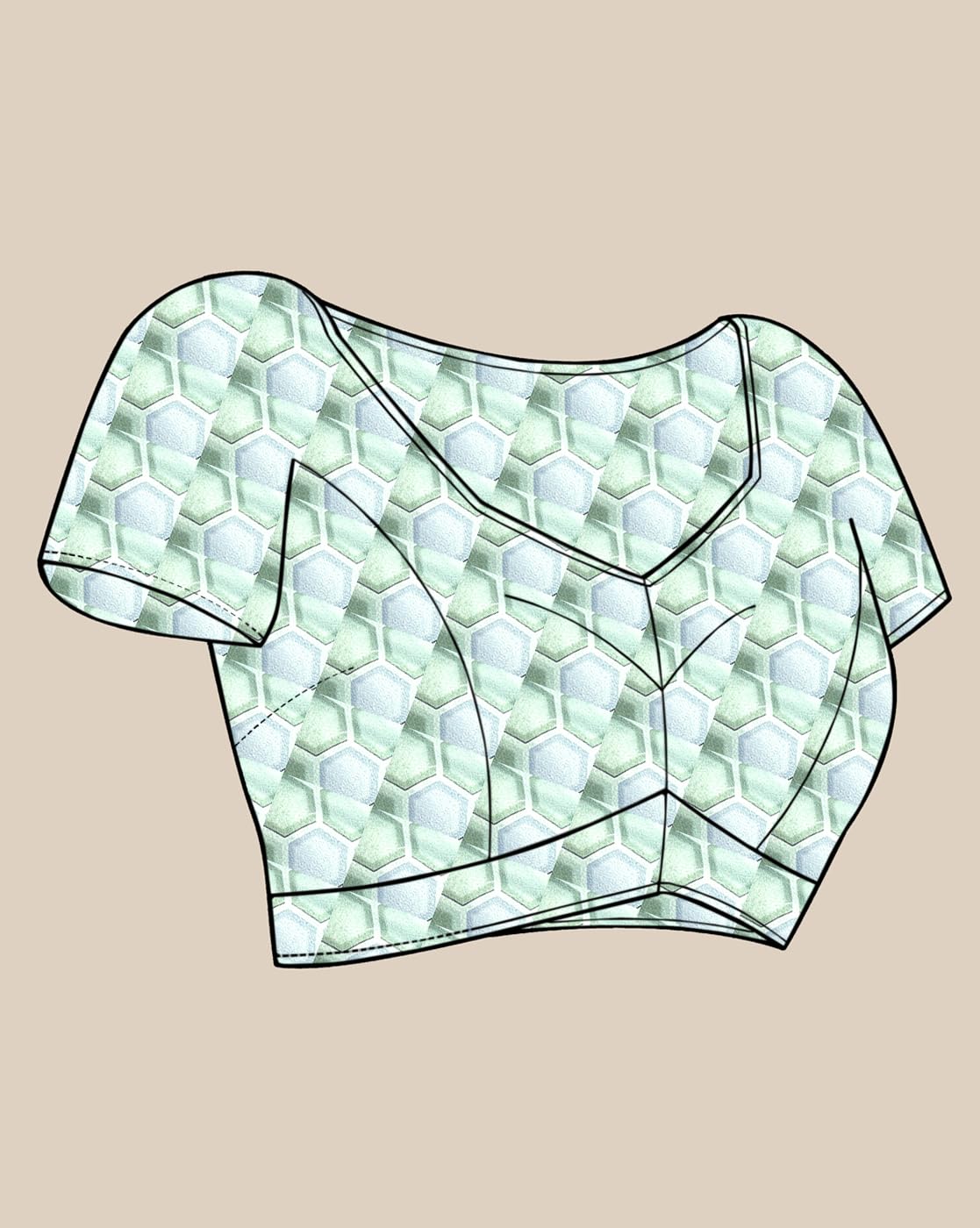 SANSKAR Off White Solid Padding Crepe Embroidered Border Saree