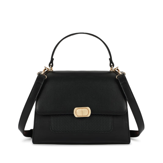 Fastrack ModLock Satchel | Women’s Faux-Leather Satchel | Dual Carry Options, Spacious Main Compartment & Quilted Front Pocket