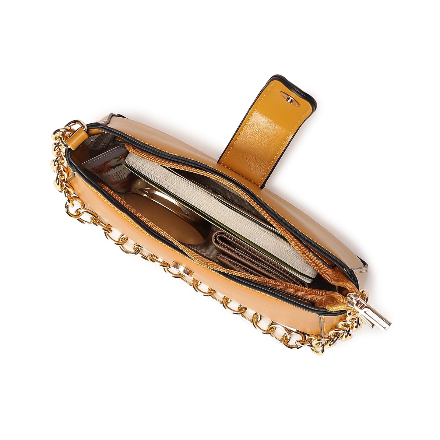 Fastrack Women's Shoulder Bag (Mustard)