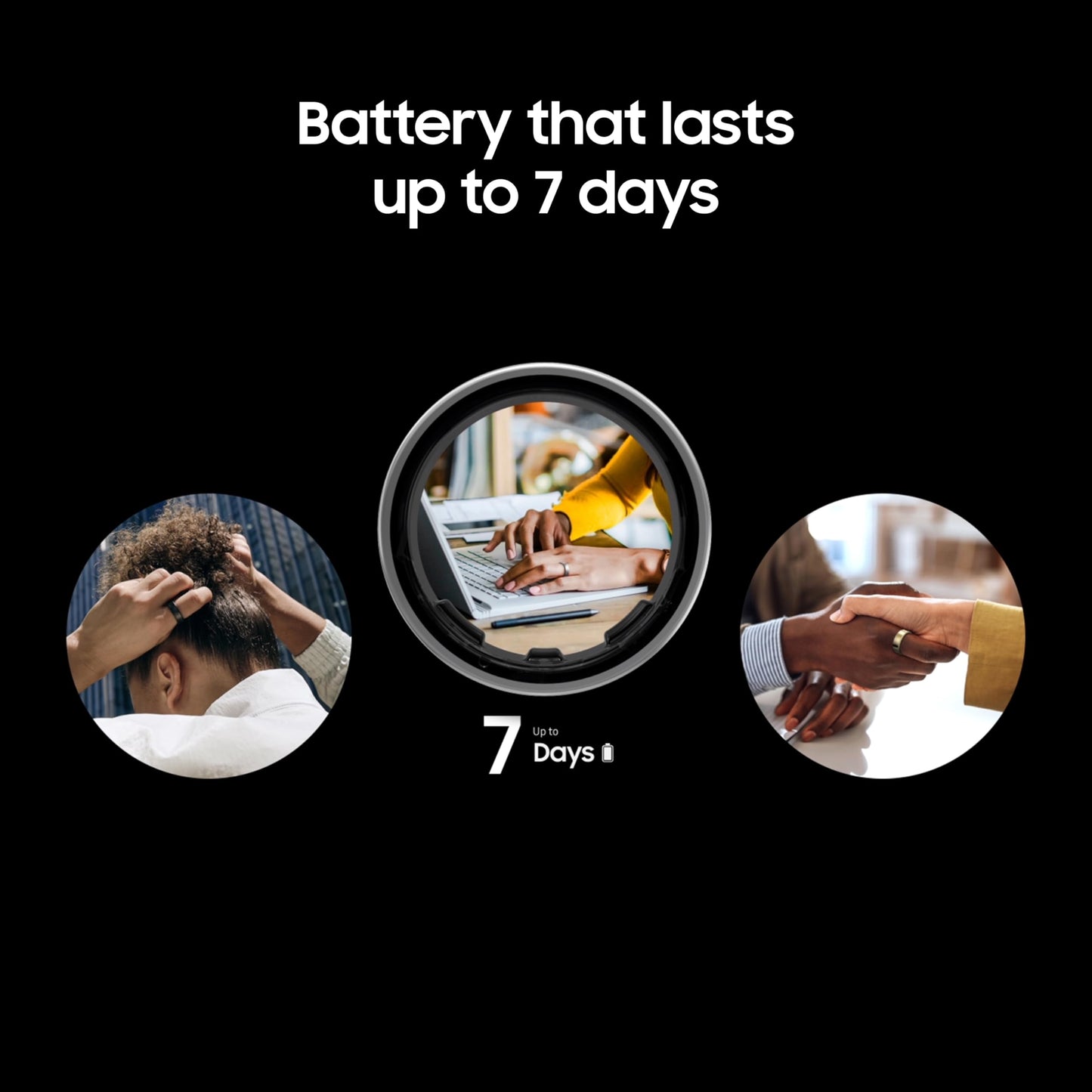 Samsung Galaxy Ring, with Smart AI, Size First W/Sizing Kit, No App Subscription, Fitness Monitor, Sleep Tracker, Up to 7-Day Battery, Size 14, Titanium Black