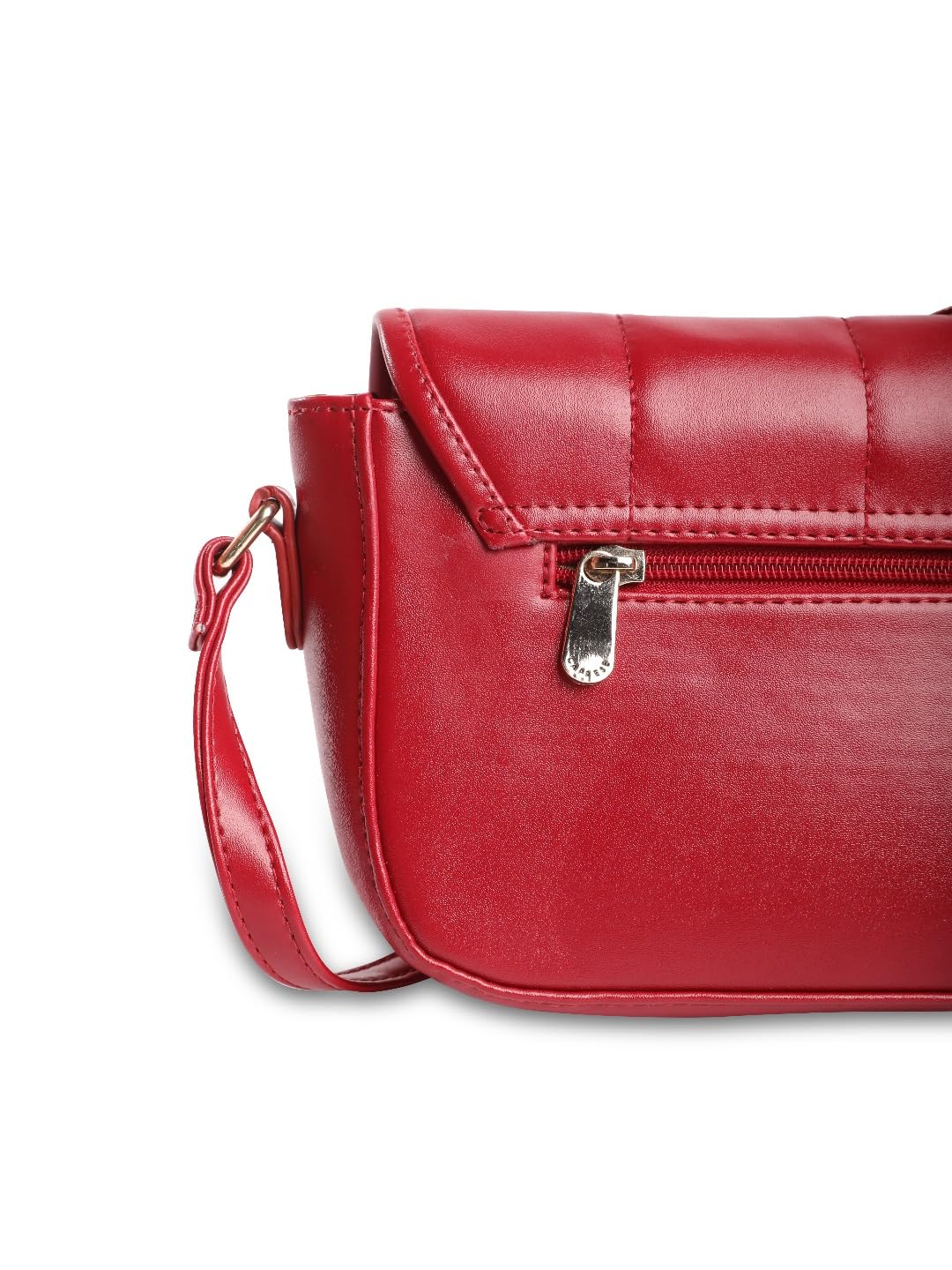 Caprese POPPY SOLID BORDEAUX FAUX LEATHER LARGE SLING