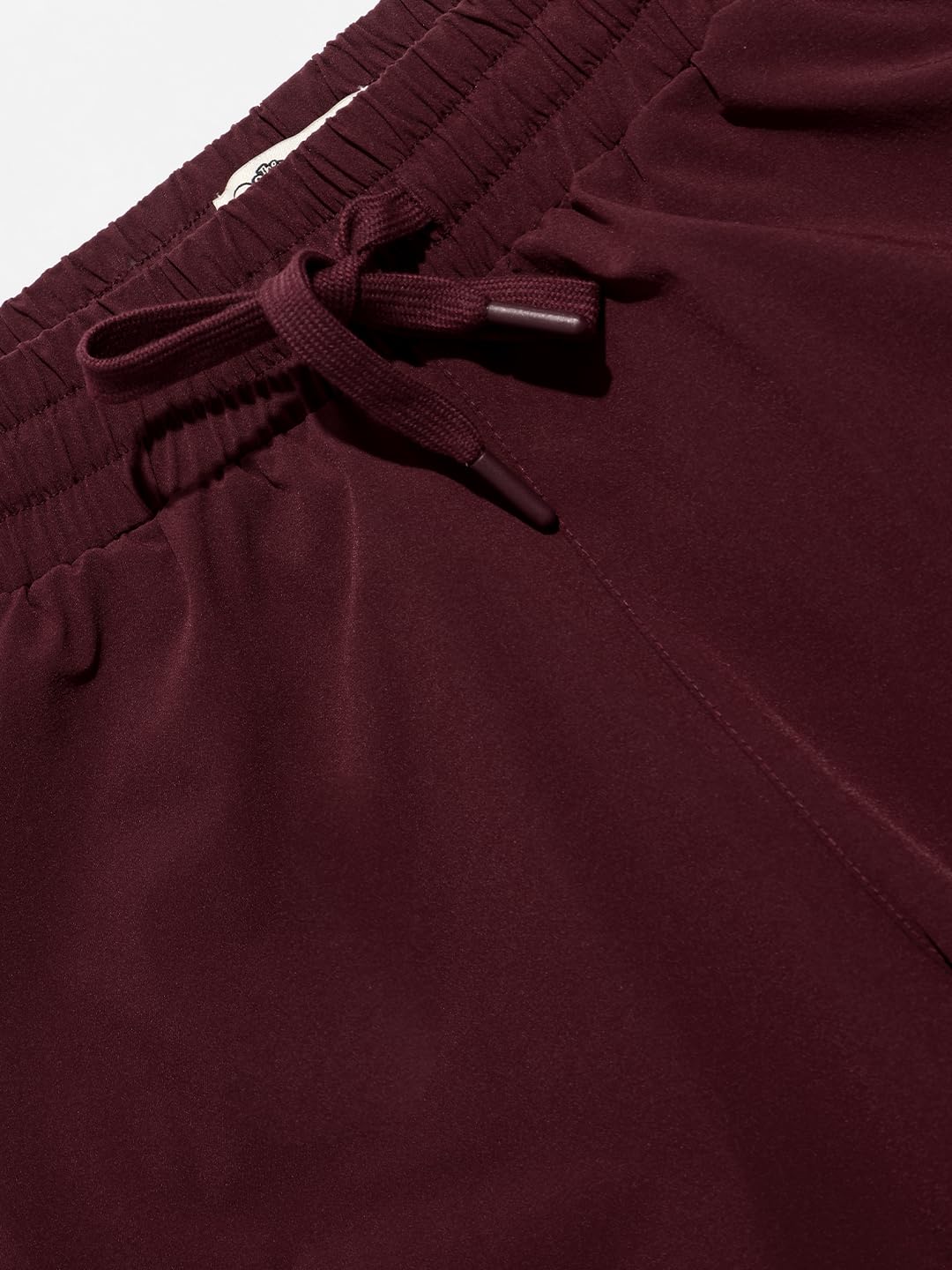 The Souled Store Solids: Mahogany Brown Men and Boys Drawstringed Nylon Blend Regular Fit Bermuda Shorts