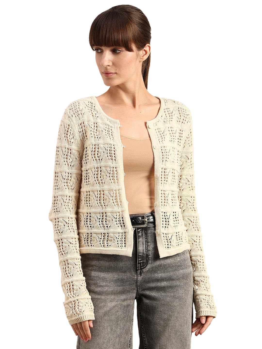 VERO Moda Women's Cotton Modern Pullover Sweater