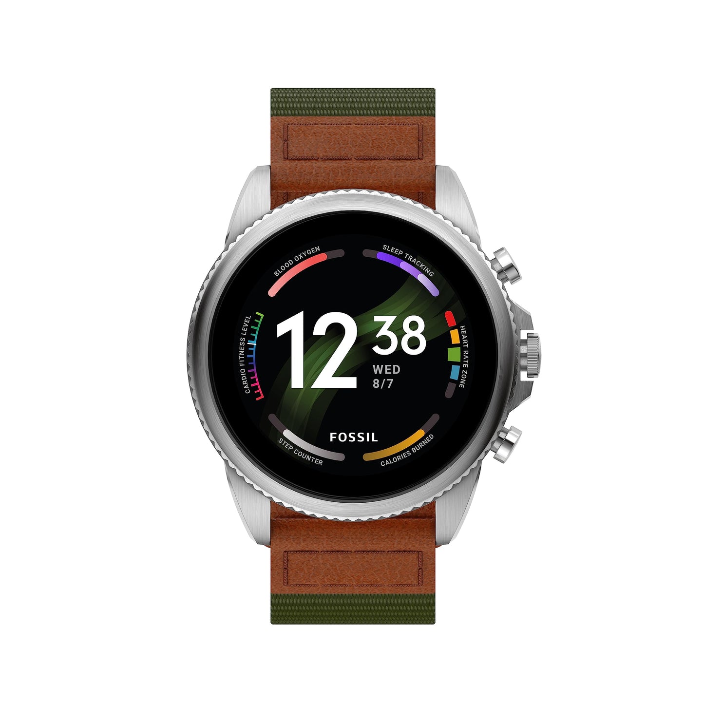 Fossil Gen 6 Men's Smartwatch with AMOLED Screen, Snapdragon 4100+ Wear Platform, Wear OS by Google, Google Assistant, SpO2, Wellness Features and Smartphone Notifications