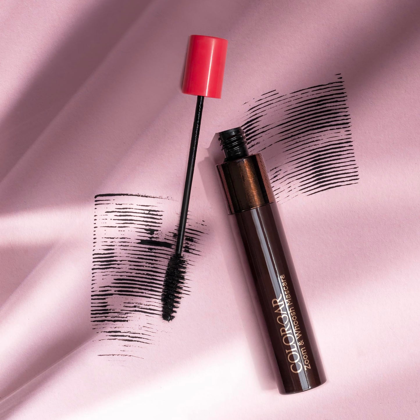 Colorbar Zoom and Whoosh mascara, Black Sin, 9 ml | Smudgeproof | Easy to use | Conditioning