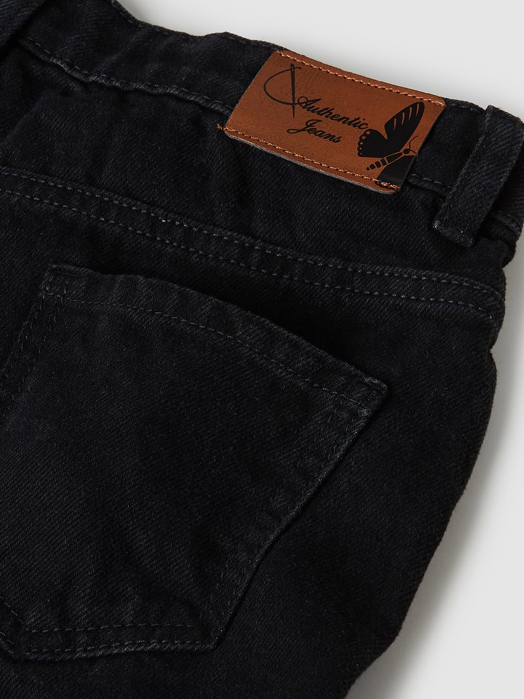 Max Girl's Classic Jeans (M24EFD03BLACK_Black