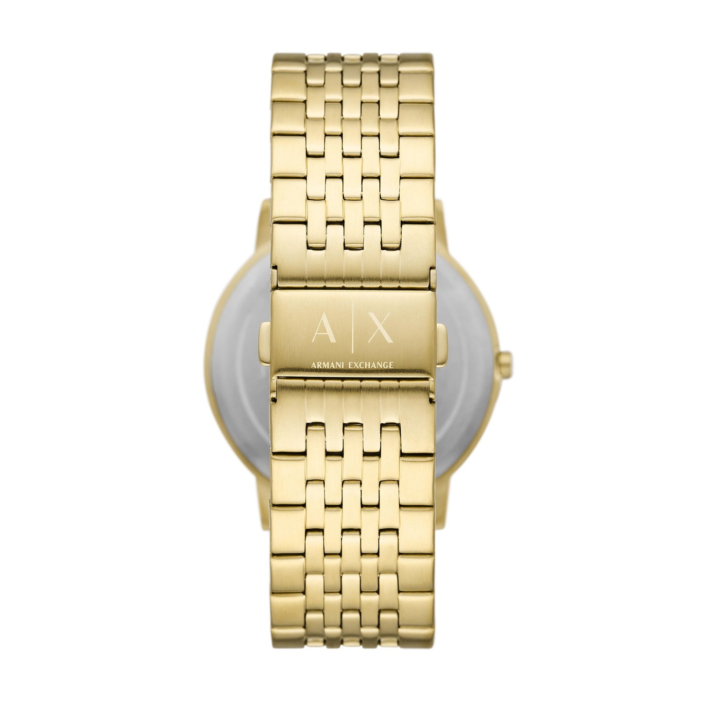 Armani Exchange Stainless Steel Analog Gold Dial Men Watch-Ax2871, Gold Band