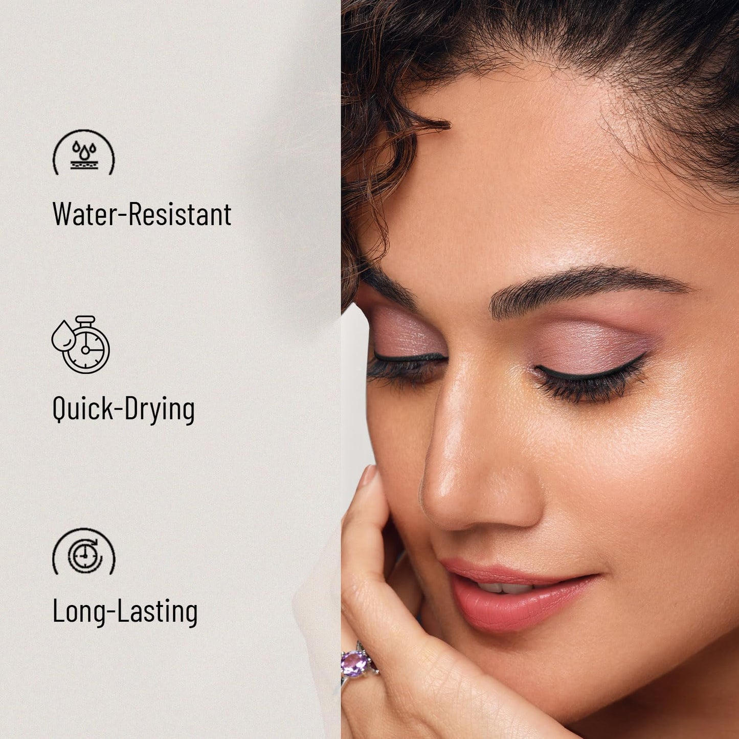 SWISS BEAUTY Liquid Metallic Wing & Volume Kit | Mascara + Eyeliner | Water-Resistant | Quick-Drying | Long-Lasting | 12.5g