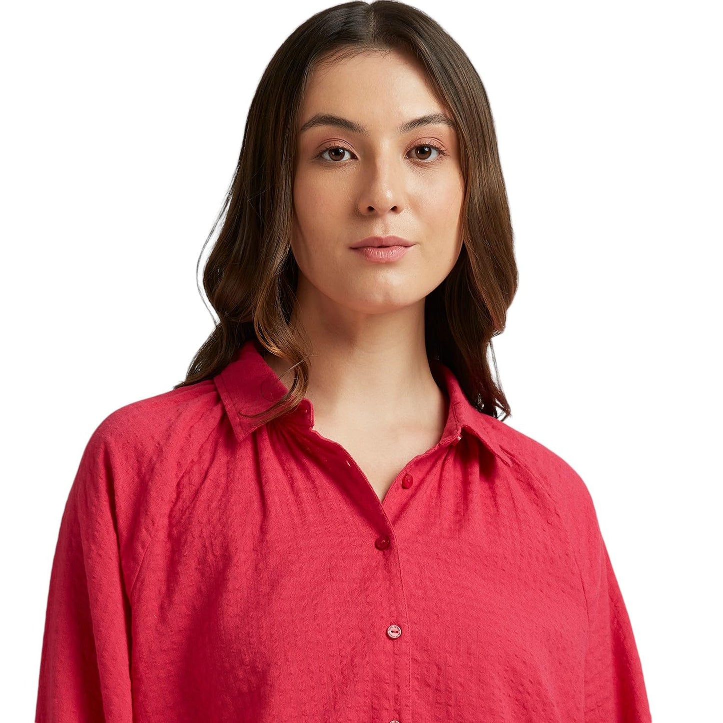 Pepe Jeans Women's Relaxed Fit Shirt (PL305057_Pink