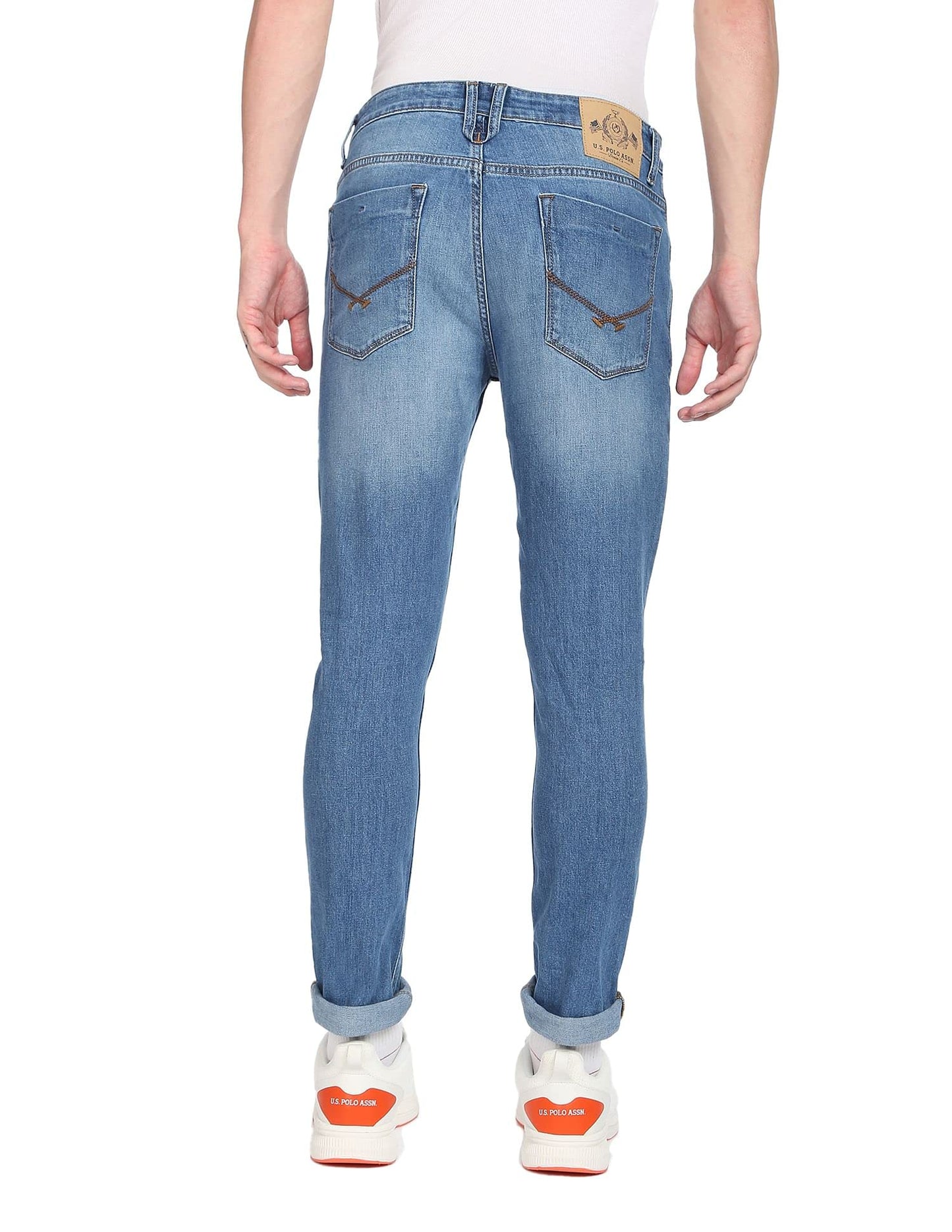 U.S. POLO ASSN. Men's Slim Mid Rise Jeans (Udjc0080_Blue_32)