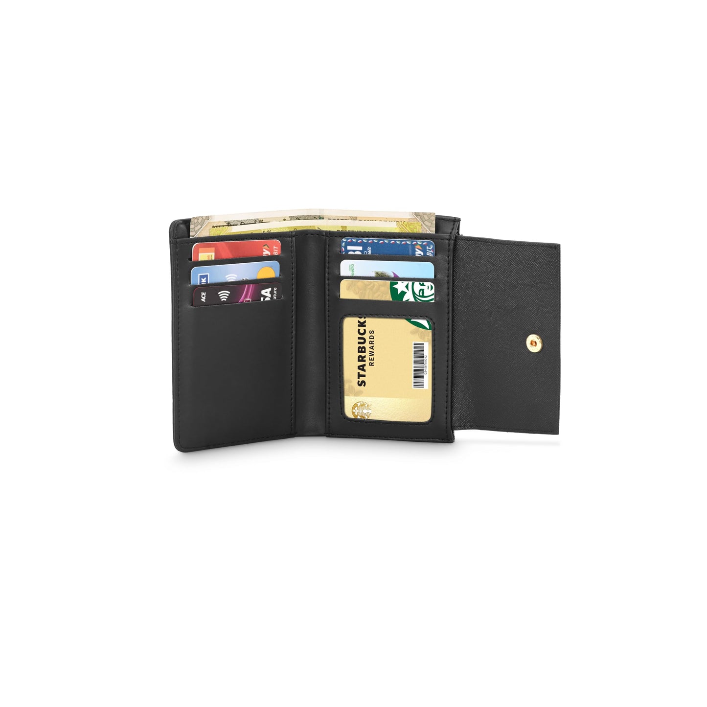 Fastrack Women's Black Wallet-Small (F23SWLSMS05BK1)