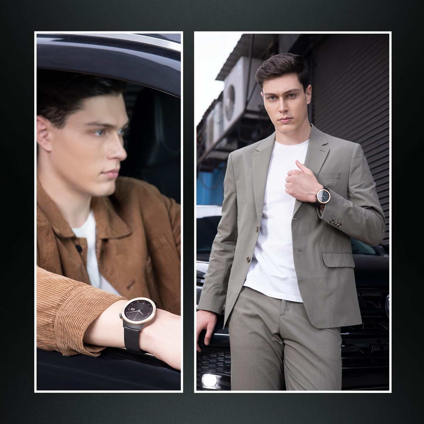 Noise Halo 2 MOD Smart Watch with Swappable Bezel Editions (Classic, Statement), 1.46" AMOLED, Smart Island, BT Calling, Metallic Build, Health Suite, Upto 7 Days Battery (Silver Green)