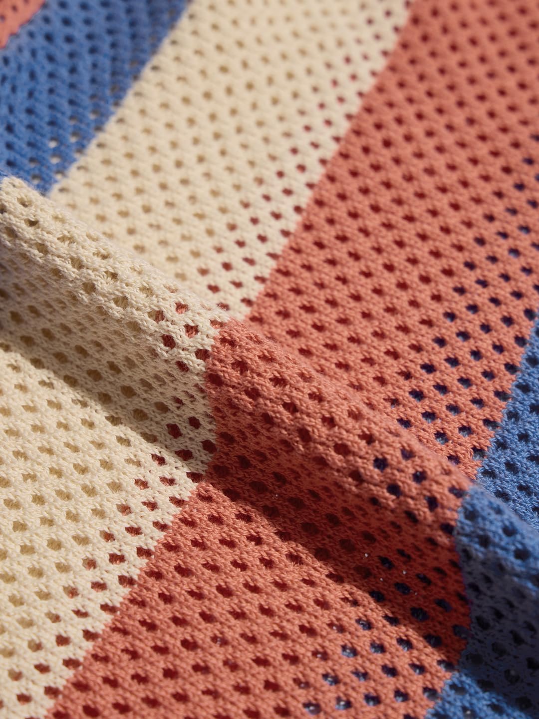 The Souled Store Carnelian Women and Girls Short Sleeves Collared Neck Button Front Open Knit Structured Boyfriend Shirts