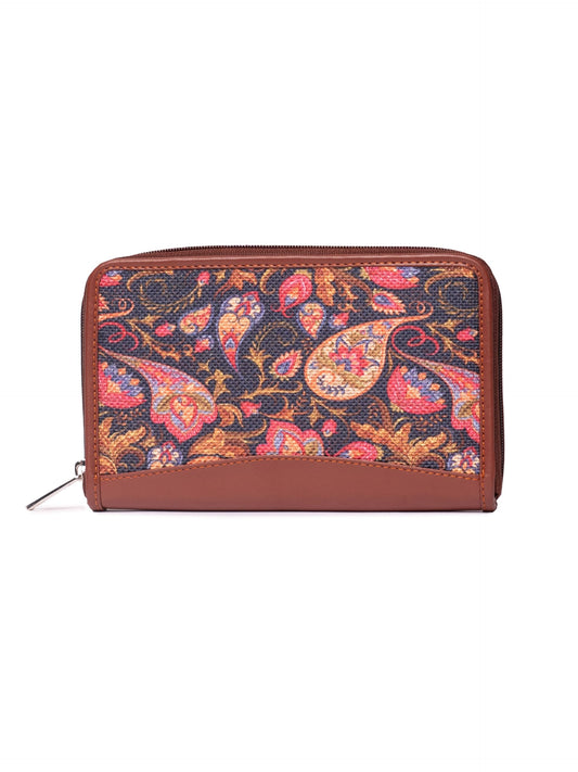 ZOUK Multicolored Fabric Women's Handmade Wallet (WB01WB01)
