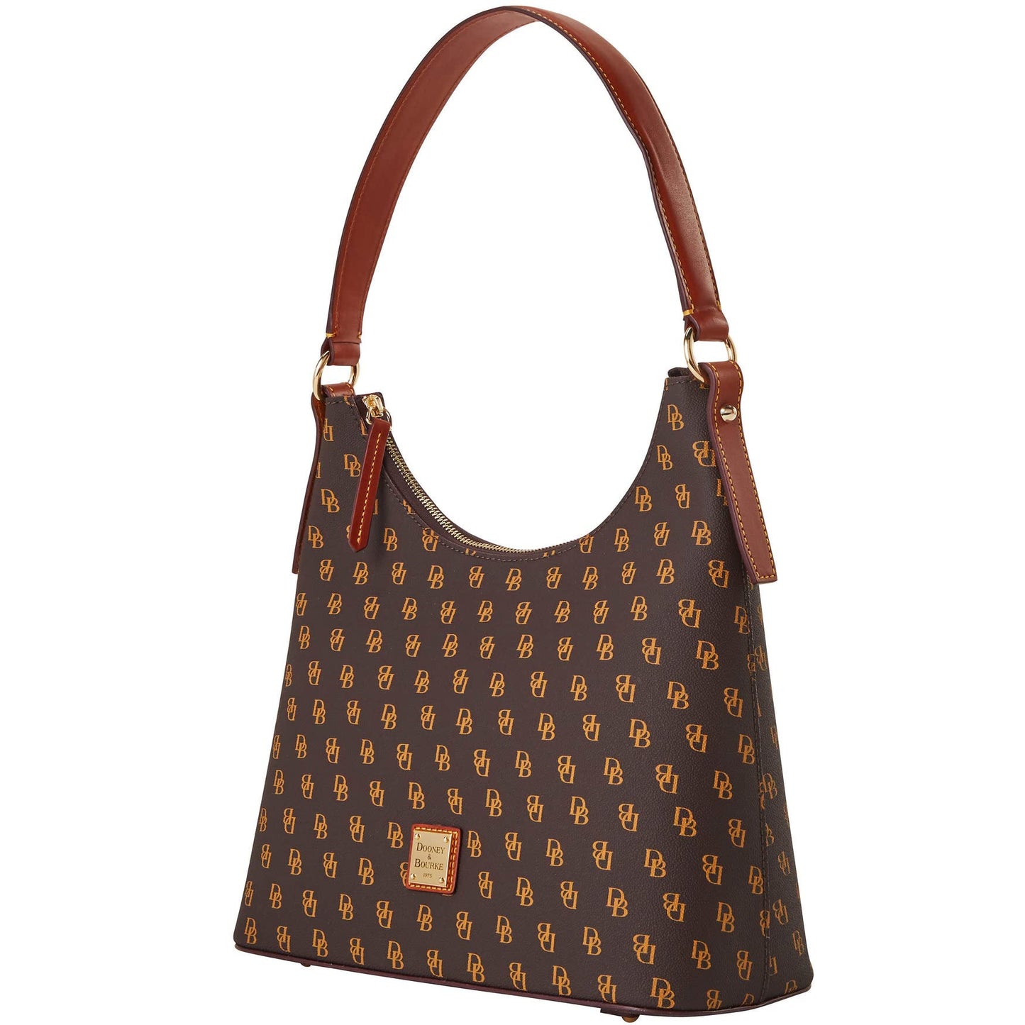 Dooney & Bourke Handbag, Gretta Hobo Shoulder Bag - Brown Tmoro, Brown Tmoro, One Size