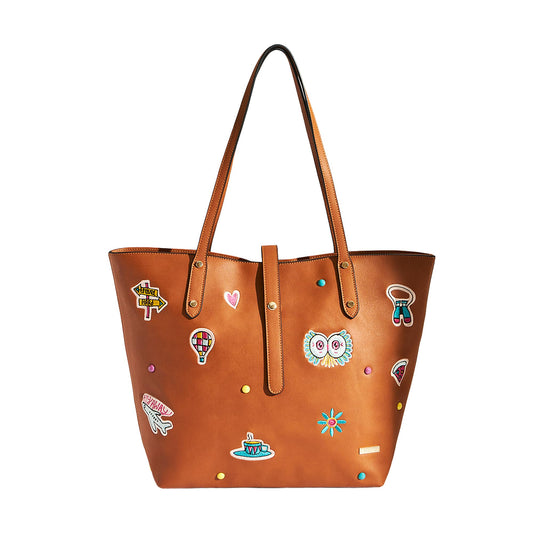 Chumbak Office Tote Bag for Women | Stylish Shoulder Bags for College | Professional Canvas Tote Bag | Laptop-Friendly College Bag