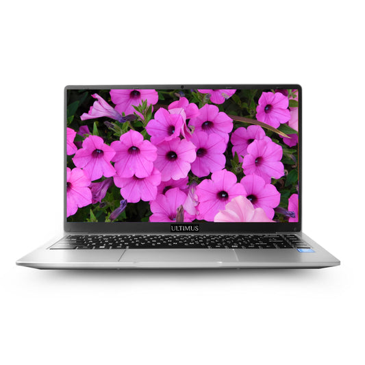 Ultimus APEX Bold N Intel Pentium Quad Core Laptop 8GB RAM 256GB SSD Expandable~1TB Ultra Thin Bezel 180° Hinge 2.0x1 3.0x1 USB HDMI SD Card Slot Dual Speaker Win11 Home Space Gray 1.2Kg