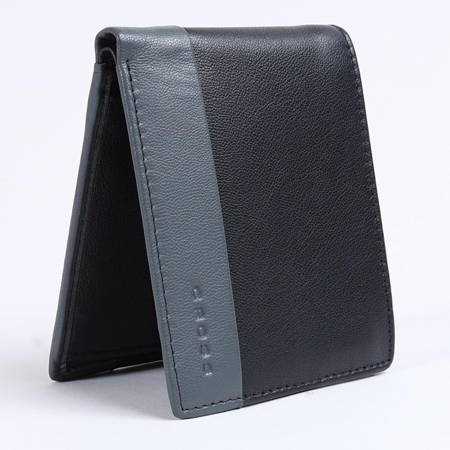 Cross Black Stone Zorzy-Bi-Fold Leather Coin Wallet for Men | 4 Card Slots |2 Slip in Pocket & 2 Full Length Currency Compartments