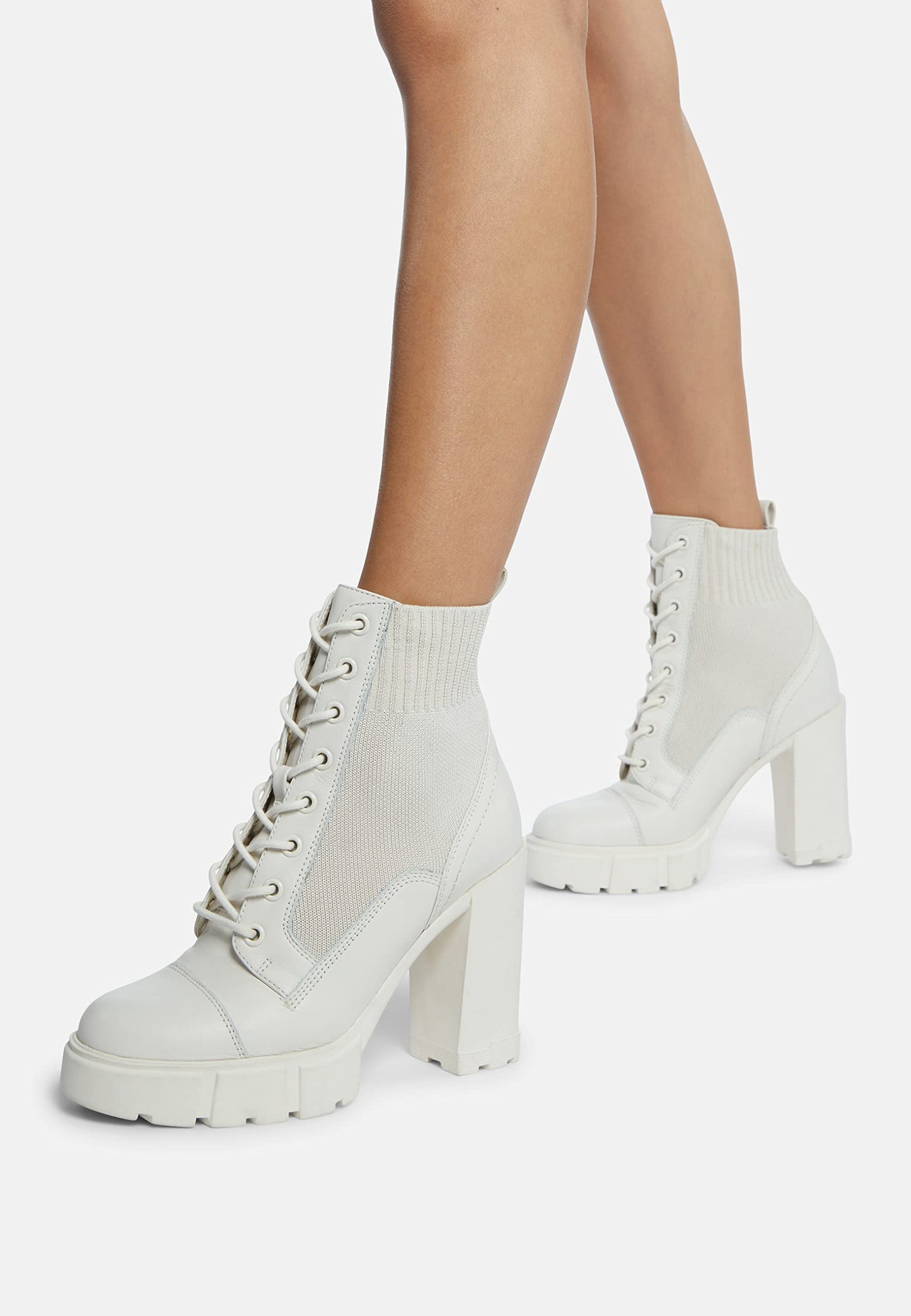 Aldo REBEL115 OPEN WHITE Women Leather Boots