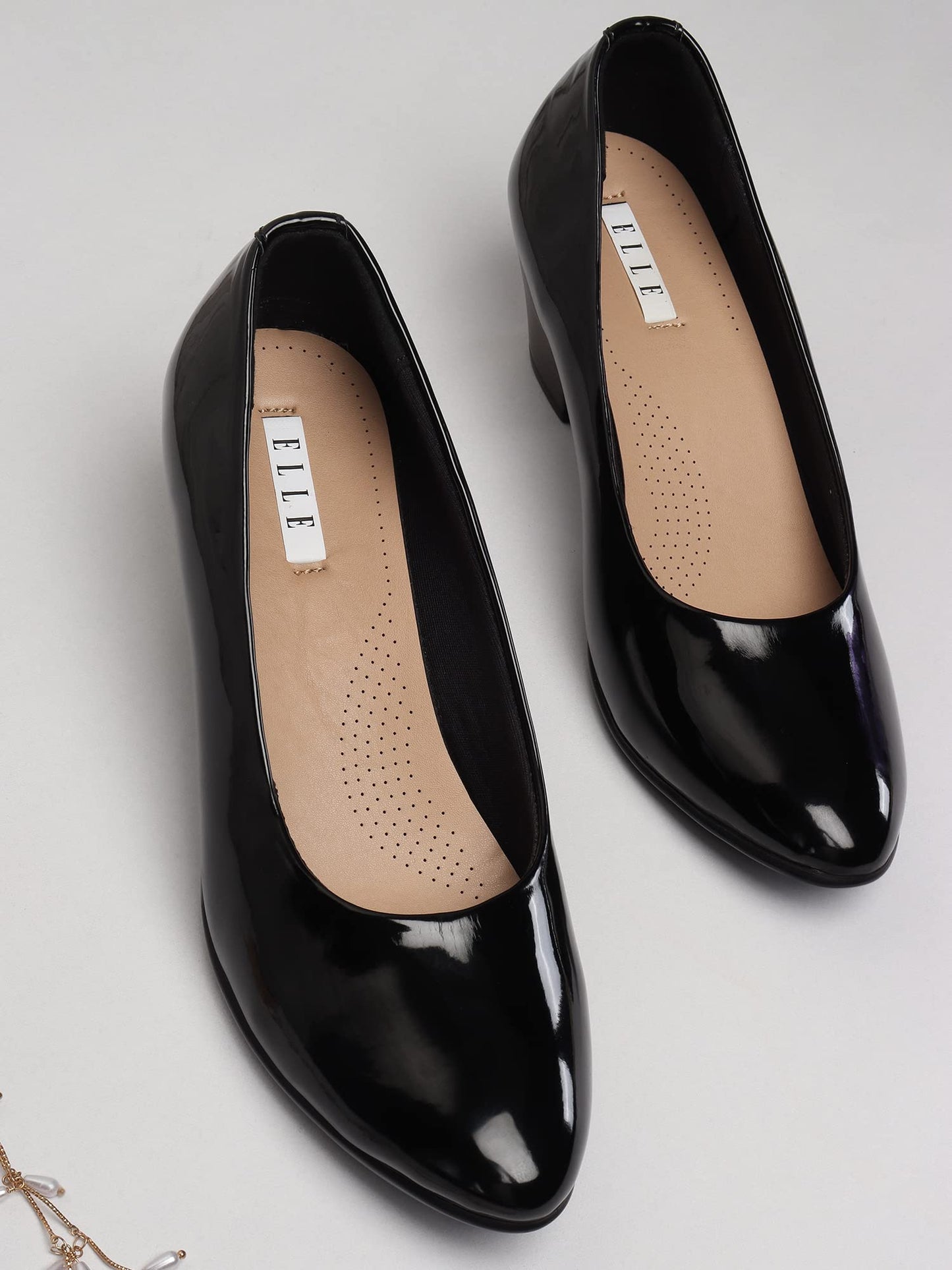 ELLE Women Pump,Black,UK-6