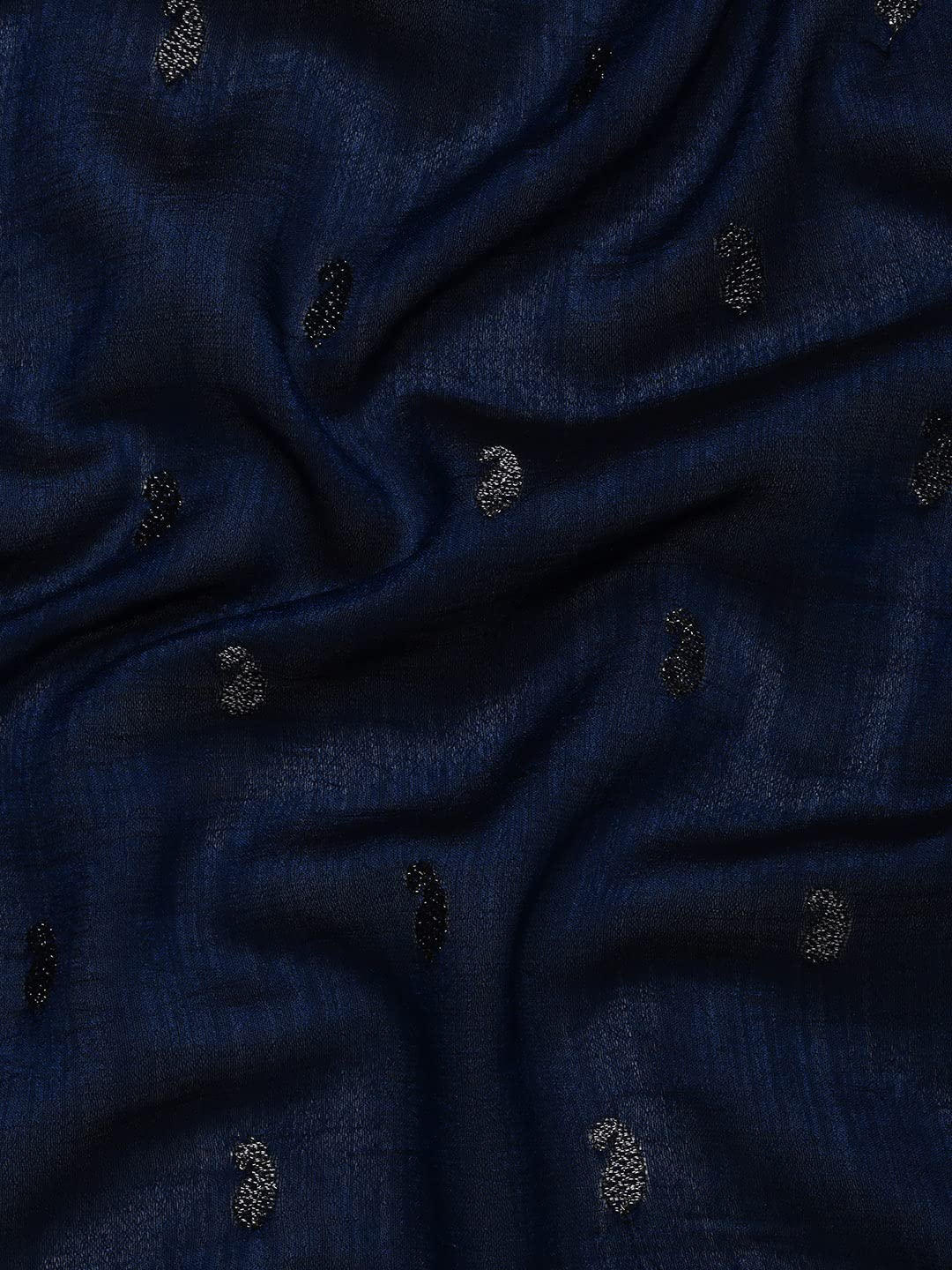 MOHEY Women's Saree, Suitable for Party, Anniversary & Wedding Sari for Women, All Over Jaal, Bordered Art Silk (Blue)