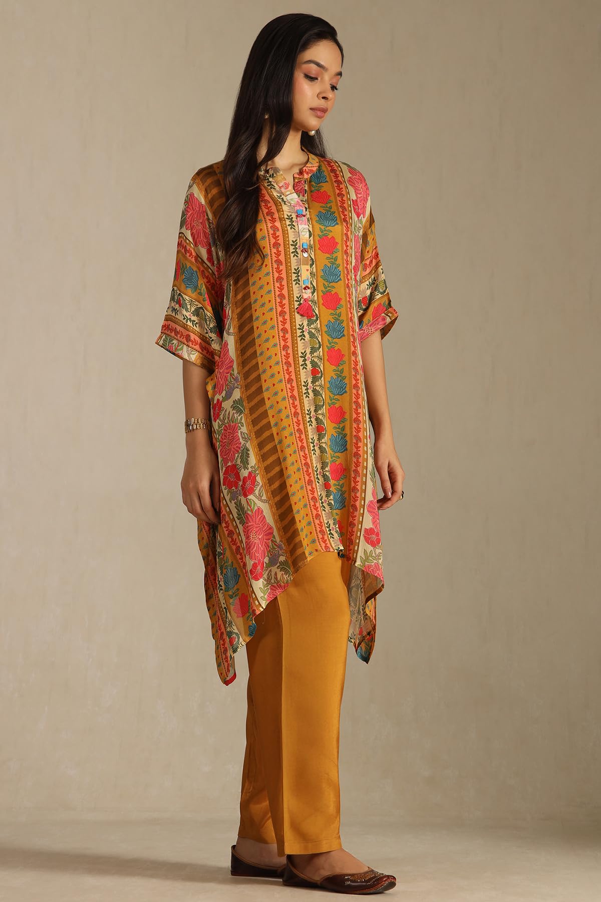 Soch Womens Embroidered Suit Set With Stones And Sequins