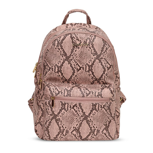 Caprese Cosmos Casual Backpack, Medium | Fashion Backpack for Women with Adjustable Strap & Secure Zip Closure | Spacious, Versatile for Everyday Outings and Travel (Blush)