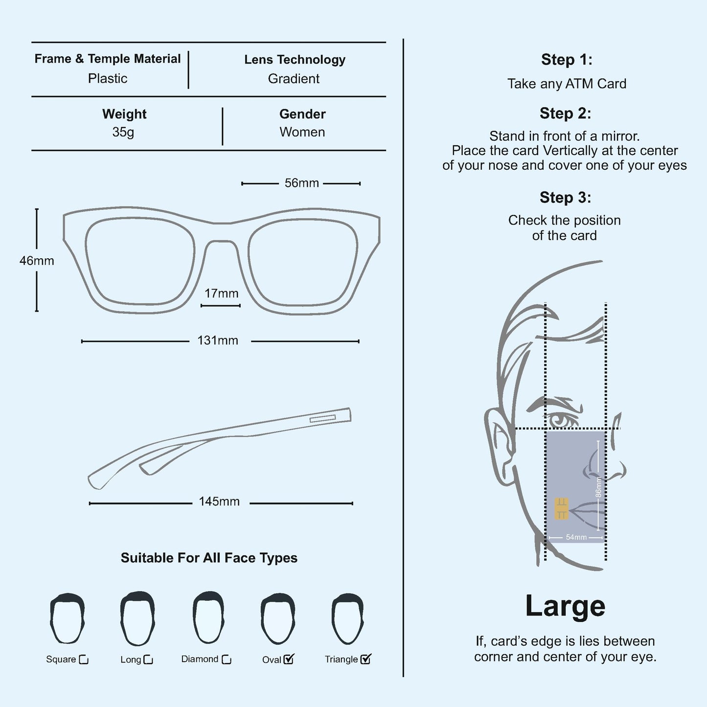 Guess Gradient Rectangular Women Sunglasses -(GU7595 05B 56 S |56| Grey Color Lens)