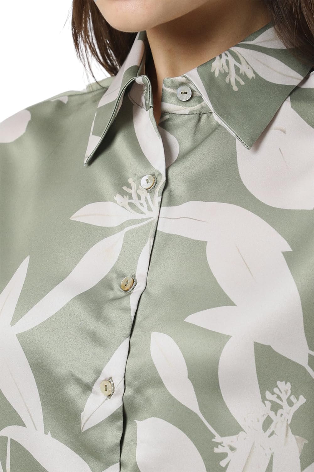 Van Heusen Women's Regular Fit Shirt (VWSFFRGFP85790_Green