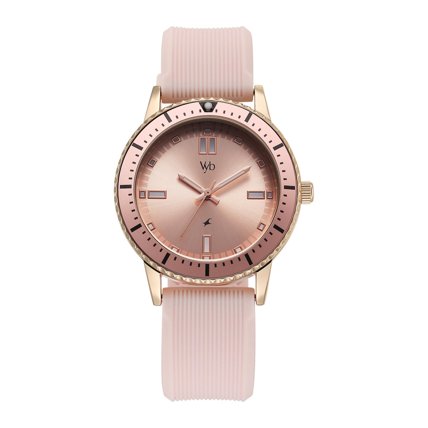 Fastrack Vyb Manifester Quartz Analog Pink Dial Watch for Women