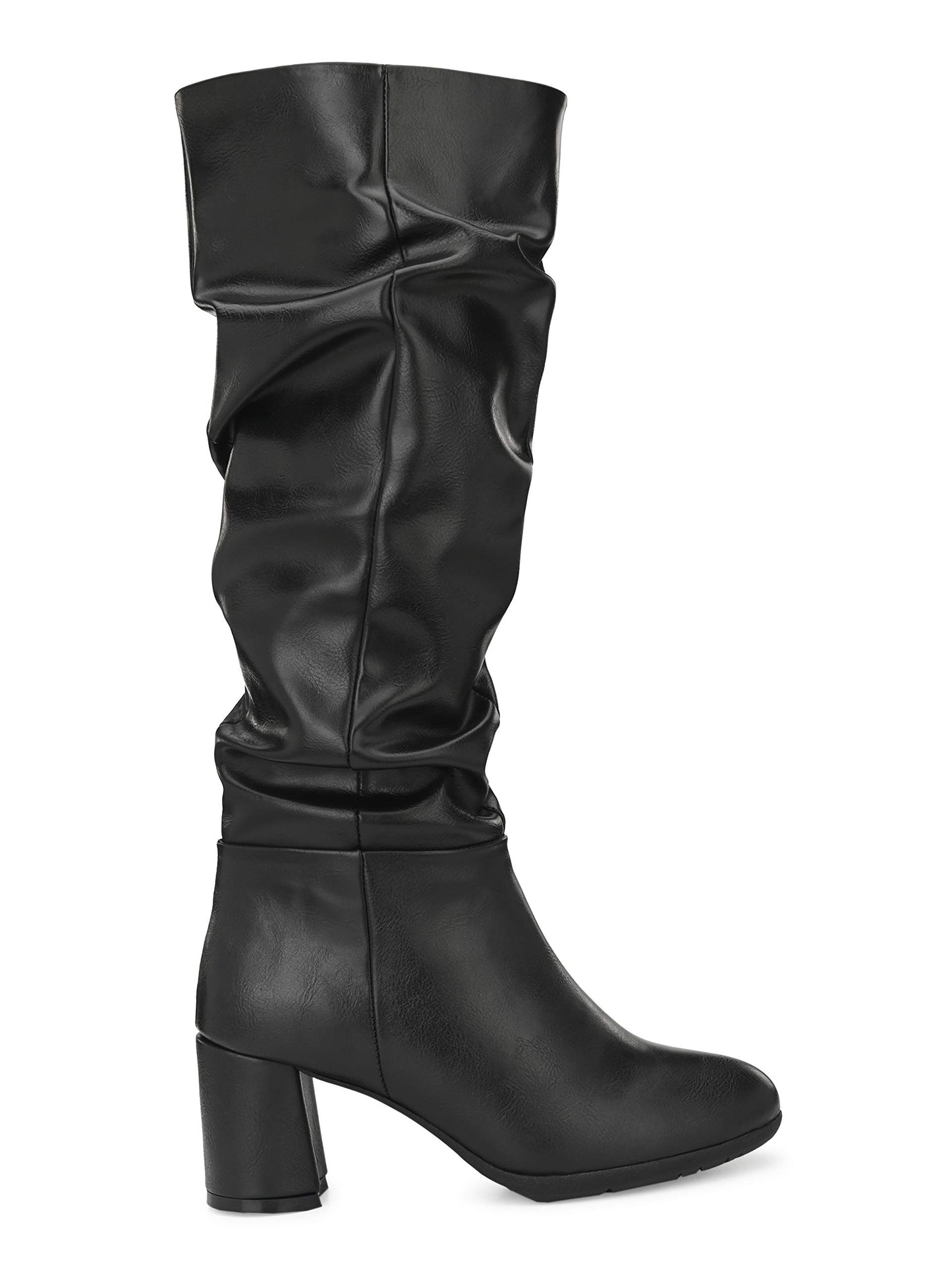 Delize Women's Black Knee Boots (Black, Numeric_5)