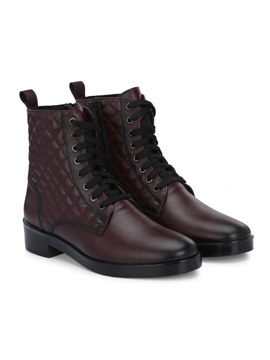 Delize Cherry Women Vegan Leather Derby Ankle Boots 64786-39