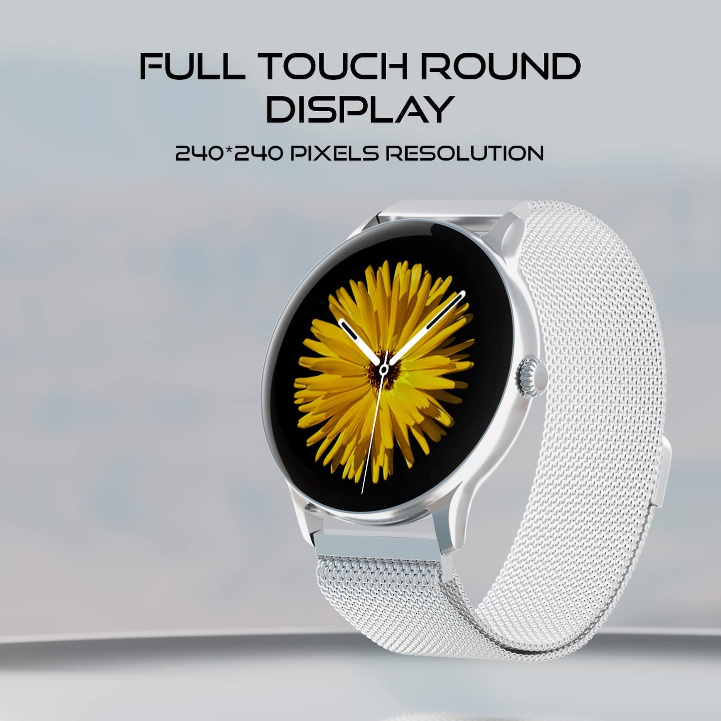 Fire-Boltt Phoenix Ultra Smart Watch 1.39” HD Display, Bluetooth Calling, AI Voice Assistant, 120 Sports Modes, IP67 Waterproof, SpO2 Monitor, Smart Watch for Man & Woman- Silver SS